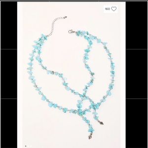 Free people desert drift stone necklace